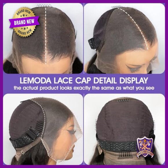 13x6 Full Lace Frontal Human Hair Wig 22 Inch Body Wave 200% Density main image 6
